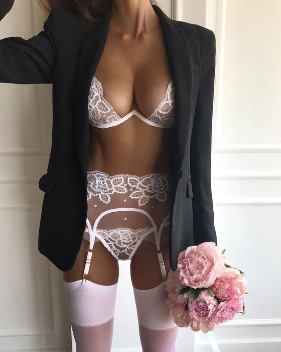Sexy Lace Butterfly Suit
